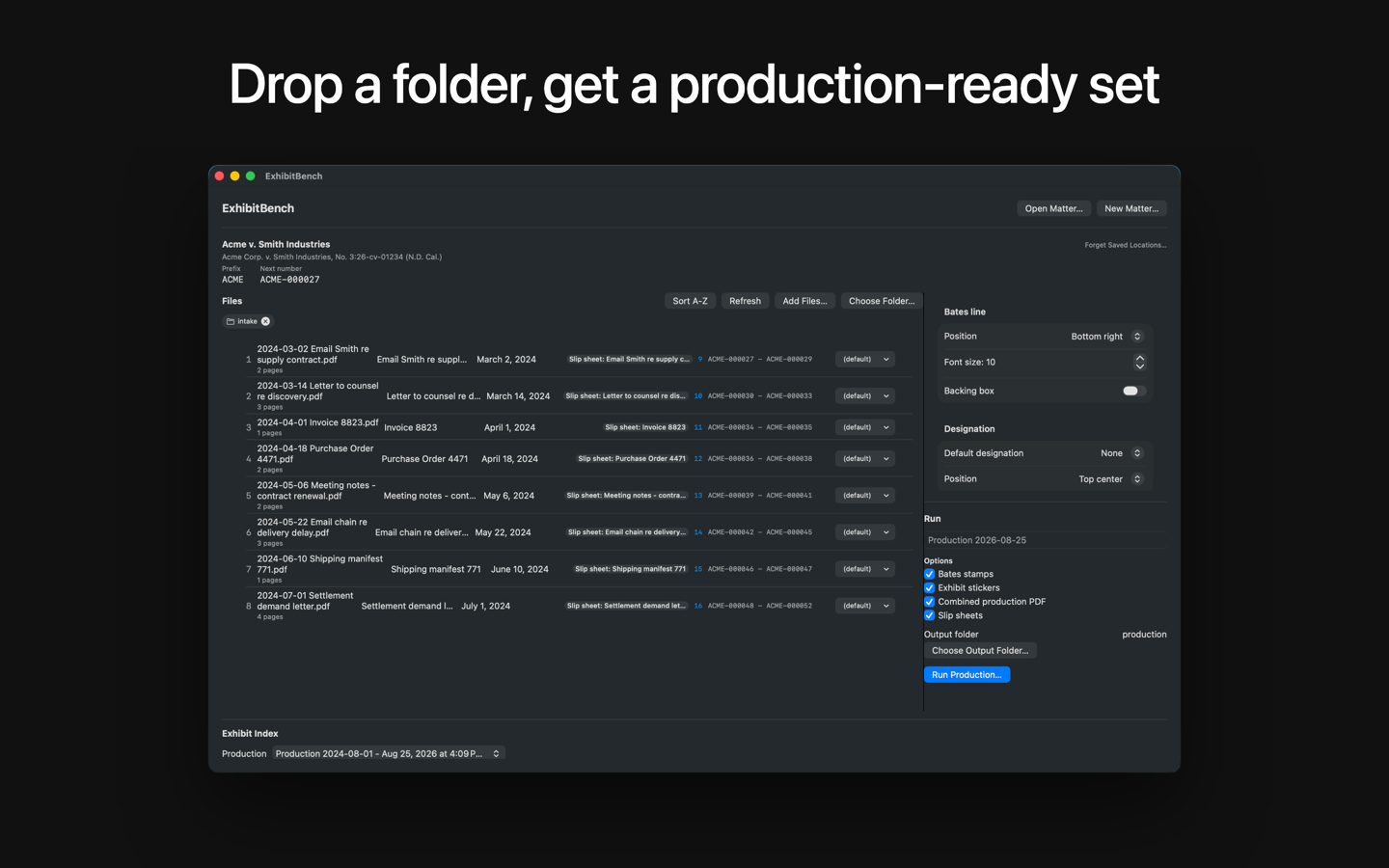 ExhibitBench screenshot